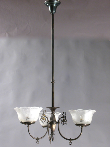 3-Light Gas Chandelier